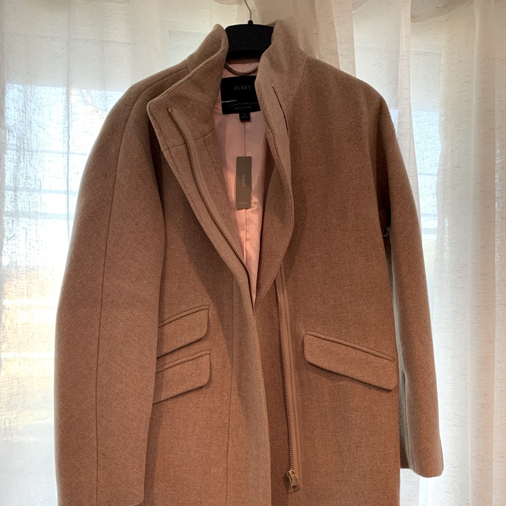J.Crew Tan Wool Coat NWT